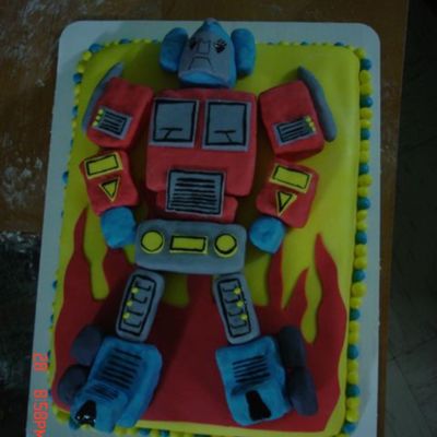 Optimus Prime Bday Cake