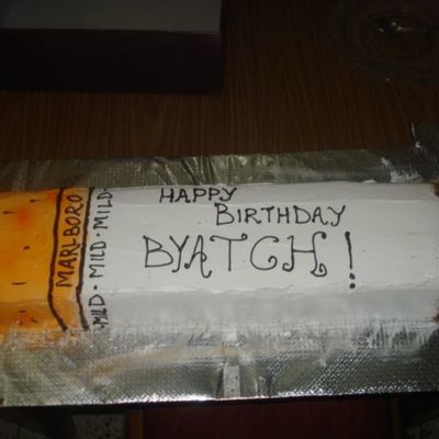 Cake In Sahpe Of A Cigarette