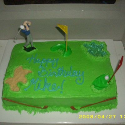 Butter Cream Golf Cake