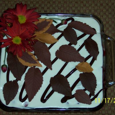 Fall Flowers With Chocolate Leaves