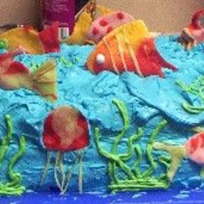 Fish Birthday Cake