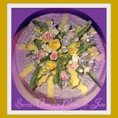 Spring Bouquet Appreciation Cake