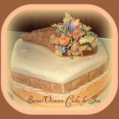 Cornucopia Thanksgiving Cake