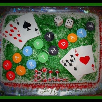 Casino Birthday Cake