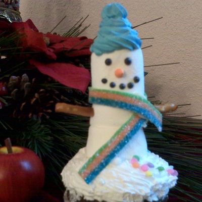 Snowman Cupcake