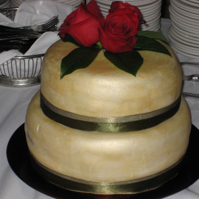 Gold Wedding Cake