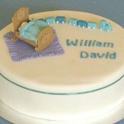 Cradle Christening Cake
