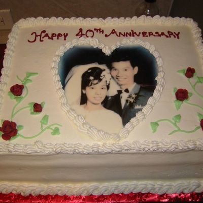 40Th Anniversary Cake