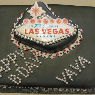 Las Vegas Birthday Cake