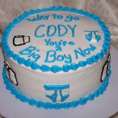 Big Boy Potty Trained Cake