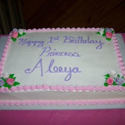 Princess Sheet Cake