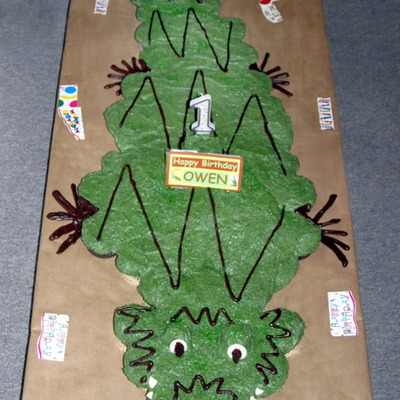 Alligator Birthday Cake