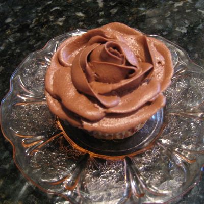 Chocolate Rose Cupcake!!