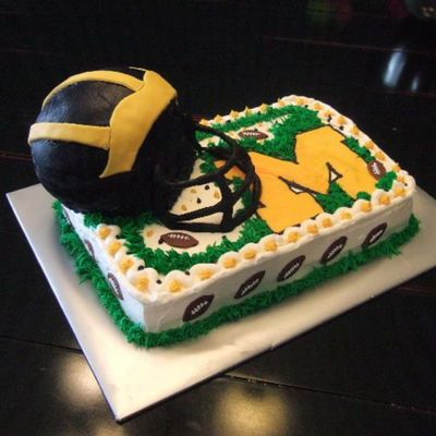 Football Helmet Cake
