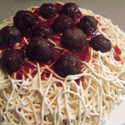 Spaghetti Cake.