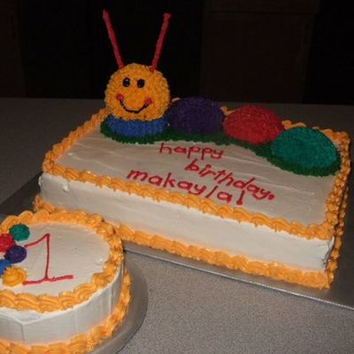 Baby Einstein Caterpillar Sheet Cake