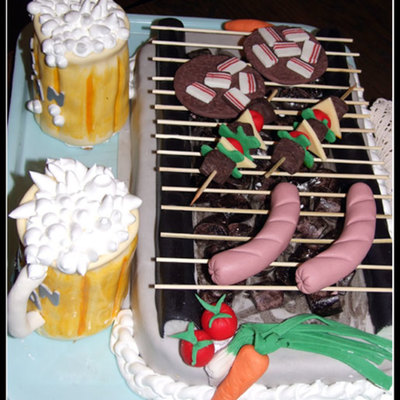 Grill&beer Cake