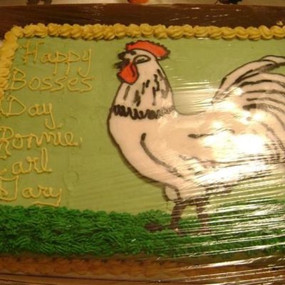 Boss Day Chicken Cake