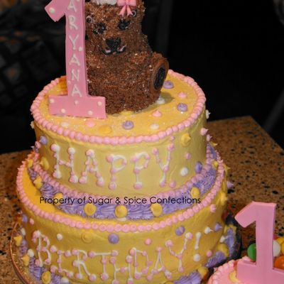 1St Birthday Bear Cake