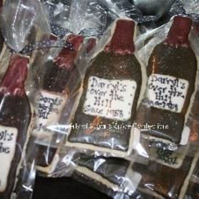 Wine Bottle Cookie Favors