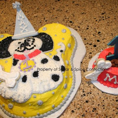 Dog Cake & Bowl