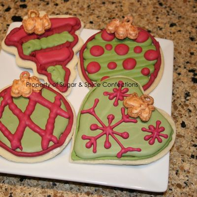 Color-Flo Holiday Ornament Cookies