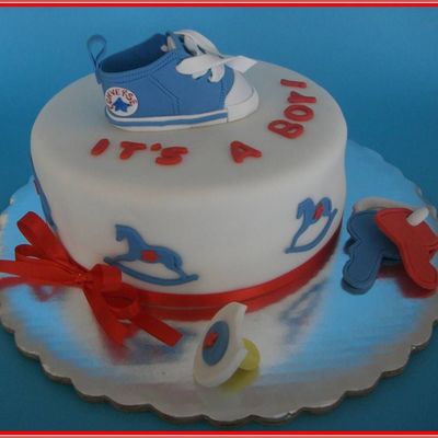 Baby Boy Shower Cake