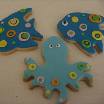 Fish And Octopus Cookies