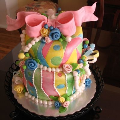 Whimsical/topsy-Turvy Cake