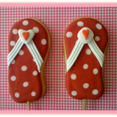 Flip Flops Bridal Shower Cookies