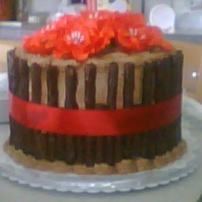 Chocolate Torte With Mmf Flowers