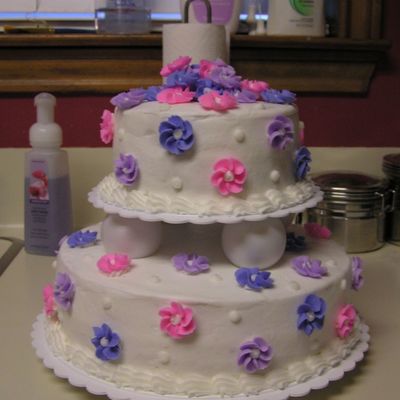 Floral Bridal Shower Cake