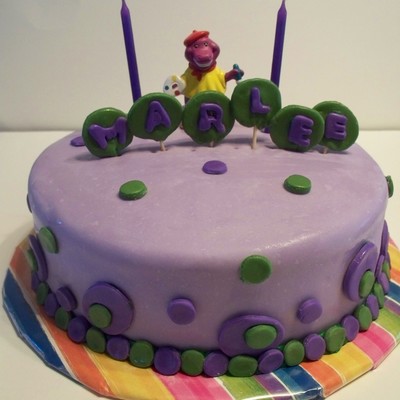 Barney Birthday Cake
