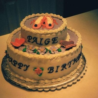 Ballet Slippers Birthday Cake