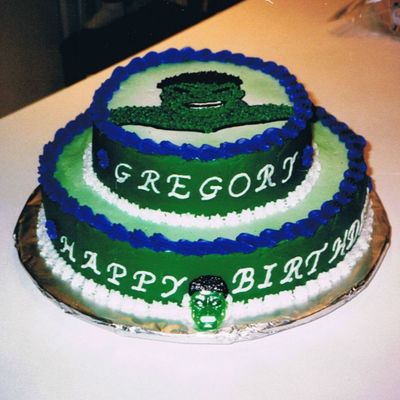 The Incredible Hulk Birthday Cake