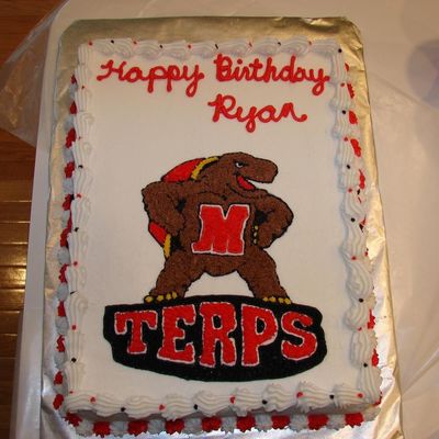 Maryland Terps Birthday Cake