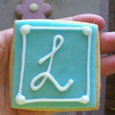 Monogramed Cookie