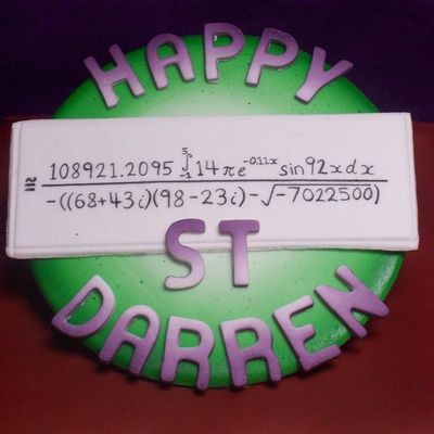Darren's 21St Plaque Closeup