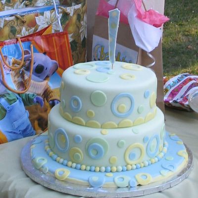 A First Birthday Cake For A Little Boy.