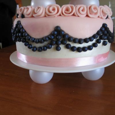 This Was Just A Practice Run For A Wedding Cake I Am Doing In Aug. The Final One Will Be Three Tiers.