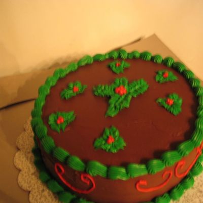 Double Chocolate Christmas Cake