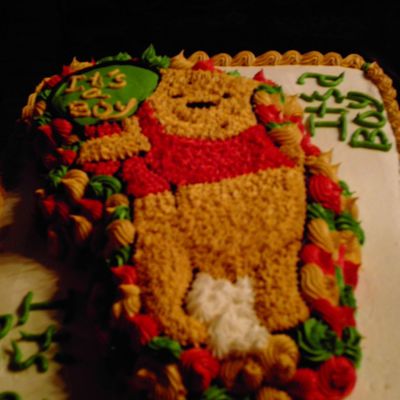 Pooh Shower Cake