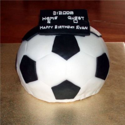 Soccer Ball Birthday Cake
