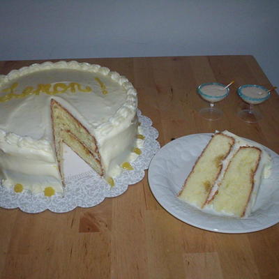 Lemon Curd Buttermilk Cake