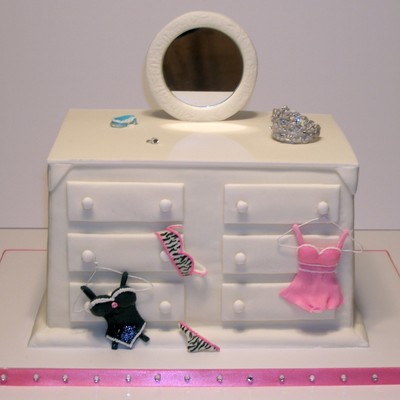 Lingerie Dresser Cake