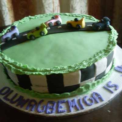 Car Race Cake