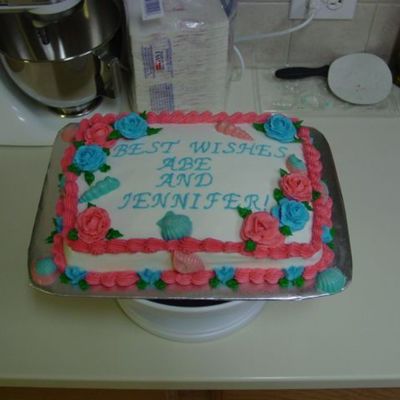 This Was My First Briday Shower Cake
