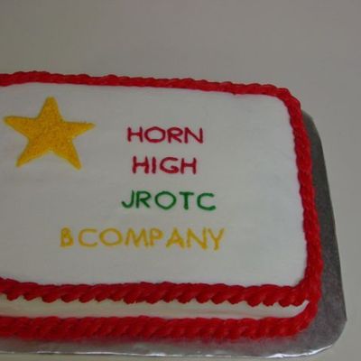 Cake Done For My Son's Jrotc Class At School
