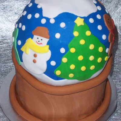 My First Snow Globe Cake