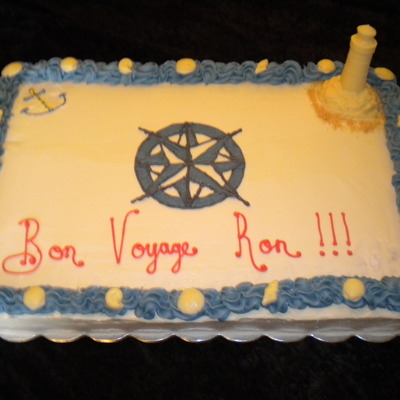 Nautical Retirement Cake